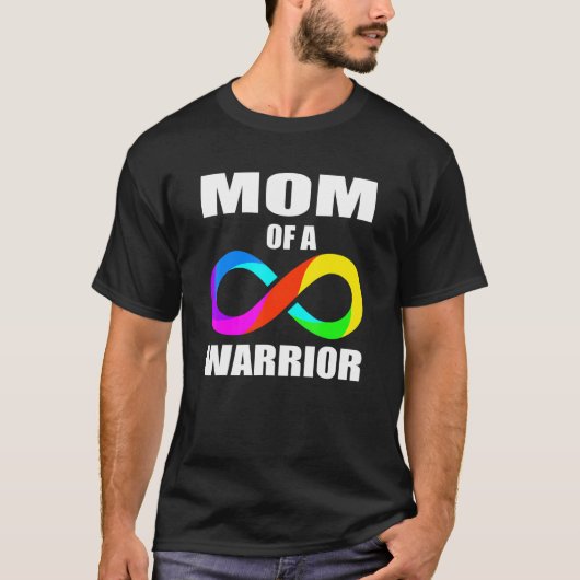 Autisme bewustzijn puzzelstuk Moeder van krijger A T-shirt (Voorkant)