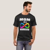 Autisme bewustzijn puzzelstuk Moeder van krijger A T-shirt (Voorkant volledig)