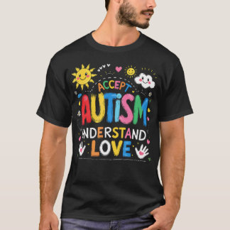 Autisme Bewustzijn Puzzelstuk Regenboog Altijd T-shirt