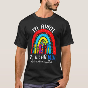Autisme bewustzijn puzzelstukje gefrustreerd regen t-shirt