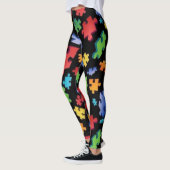 Autisme bewustzijn Puzzelstukjes Leggings (Links)
