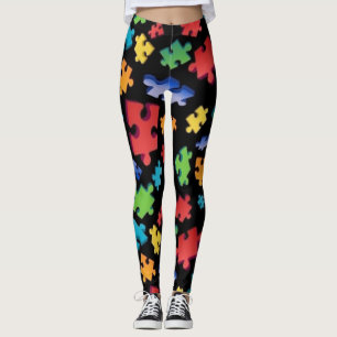Autisme bewustzijn Puzzelstukjes Leggings