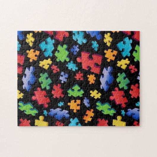 Autisme bewustzijn Puzzelstukjes Legpuzzel (Horizontaal)