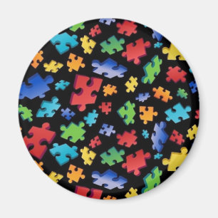 Autisme bewustzijn Puzzelstukjes Magneet