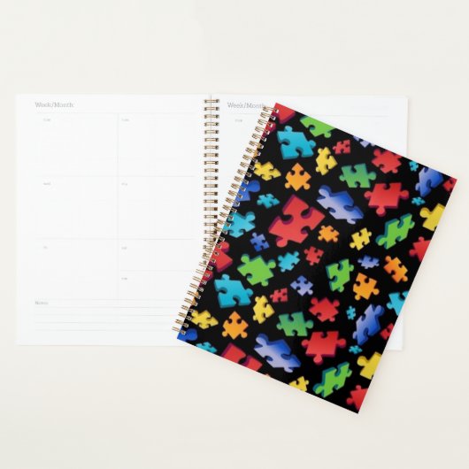 Autisme bewustzijn Puzzelstukjes Planner (Display)