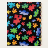 Autisme bewustzijn Puzzelstukjes Planner (Achterkant)
