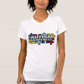 Autisme bewustzijn Puzzelstukjes T-shirt (Voorkant)
