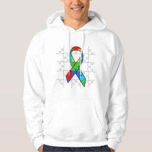 Autisme Bewustzijn Puzzelstukken Lint Hoodie