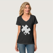 Autisme bewustzijn Puzzle Heart Piece T T-shirt (Voorkant volledig)