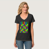 Autisme bewustzijn Puzzle Piece Autistic Boys Girl T-shirt (Voorkant volledig)