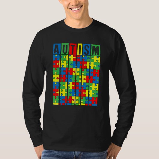 Autisme bewustzijn Puzzle Piece Autistic Boys Girl T-shirt (Voorkant)