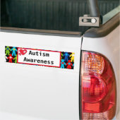 Autisme bewustzijn Puzzle Piece Colorful Car Bumpersticker (Op Truck)