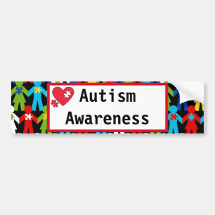 Autisme bewustzijn Puzzle Piece Colorful Car Bumpersticker