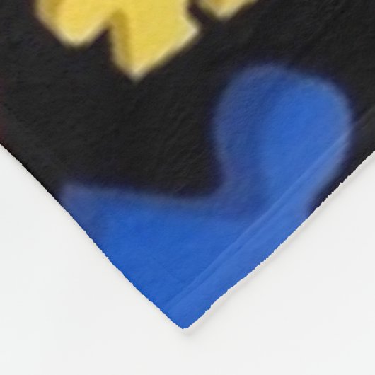 Autisme-bewustzijn Puzzle Piece Fleece Deken (Hoek)