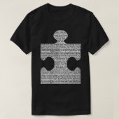 Autisme-bewustzijn Puzzle Piece T-shirt (Design voorkant)