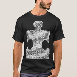 Autisme-bewustzijn Puzzle Piece T-shirt