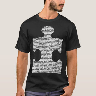 Autisme-bewustzijn Puzzle Piece T-shirt