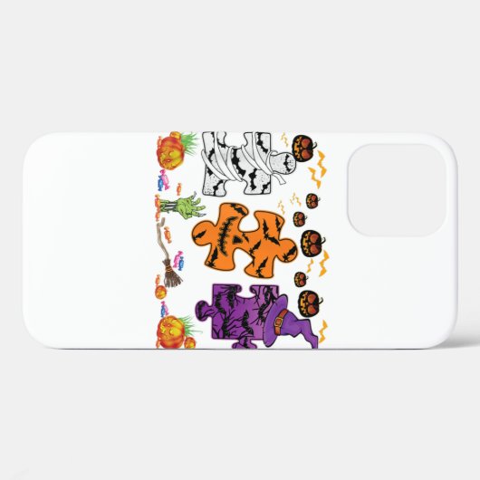 Autisme bewustzijn Puzzle Piecks Halloween Case-Mate iPhone Case (Achterkant (horizontaal))