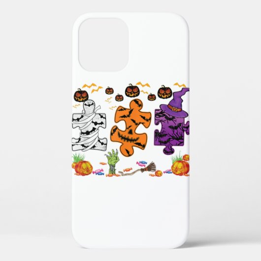 Autisme bewustzijn Puzzle Piecks Halloween Case-Mate iPhone Case (Achterkant)