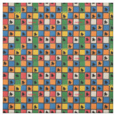 Autisme bewustzijn Puzzle Piecks Mosaic Stof (Swatch)