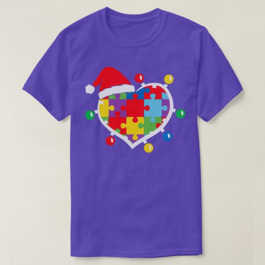 Autisme-bewustzijn Puzzle Xmas Autistic T-shirt (Design voorkant)