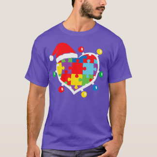 Autisme-bewustzijn Puzzle Xmas Autistic T-shirt