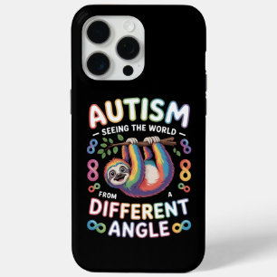 Autisme bewustzijn quote unieke geest regenboog iPhone 15 pro max hoesje