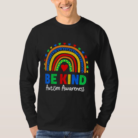 Autisme bewustzijn Rainbow Colorful Day Wees aardi T-shirt (Voorkant)