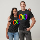 Autisme bewustzijn Rainbow Infinding Symbool T-shirt (Unisex)