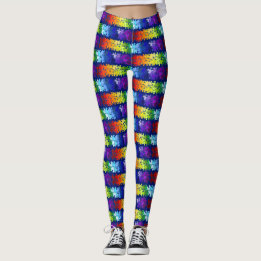 Autisme bewustzijn Rainbow Puzzle Design Leggings
