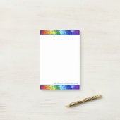 Autisme bewustzijn Rainbow Puzzle Design Post-it® Notes (Op bureau)