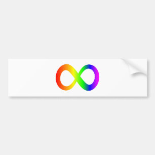 Autisme Bewustzijn Regenboog Oneindigheidssymbool Bumpersticker