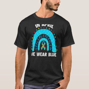 Autisme Bewustzijn Regenboog Steun Autisme Kindere T-shirt