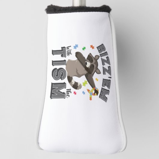 Autisme Bewustzijn Rizz'em met The Tism Opposum Golfheadcover (Draai 90)