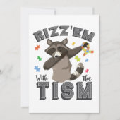 Autisme Bewustzijn Rizz'em met The Tism Opposum Kaart (Voorkant)