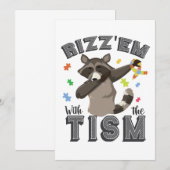Autisme Bewustzijn Rizz'em met The Tism Opposum Kaart (Voorkant / Achterkant)