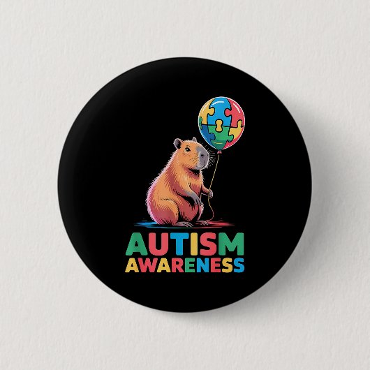 Autisme bewustzijn ronde button 5,7 cm (Voorkant)