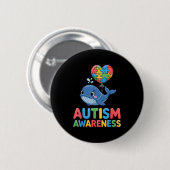 Autisme bewustzijn ronde button 5,7 cm (Voorkant /achterkant)