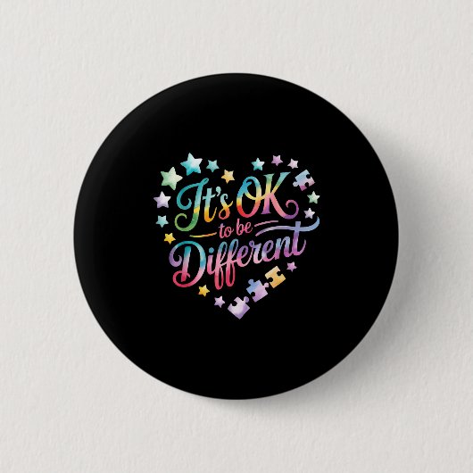 Autisme bewustzijn ronde button 5,7 cm (Voorkant)