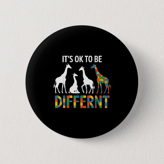 Autisme bewustzijn ronde button 5,7 cm (Voorkant)