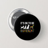 Autisme bewustzijn ronde button 5,7 cm (Voorkant /achterkant)