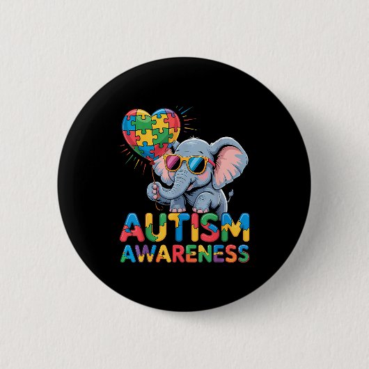 Autisme bewustzijn ronde button 5,7 cm (Voorkant)