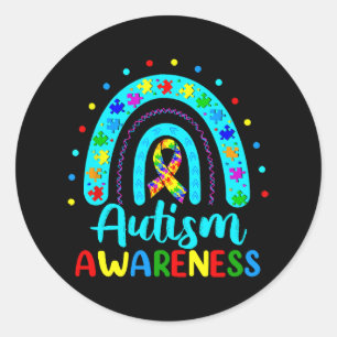 Autisme bewustzijn ronde sticker