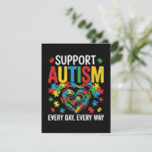 Autisme bewustzijn save the date (Staand voorkant)