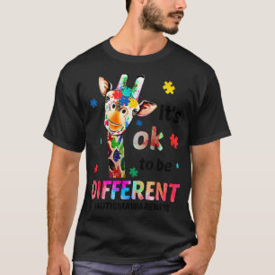 Autisme bewustzijn Schattige Giraffe Dier Het Is O T-shirt
