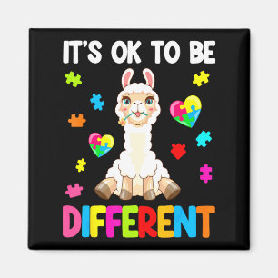 Autisme bewustzijn Schattige Lama Het Is Ok Om And Magneet