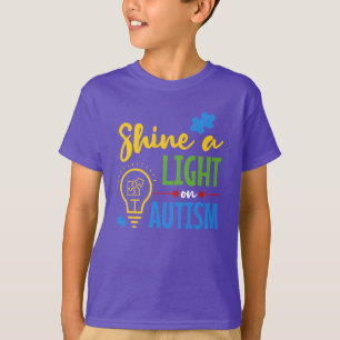 Autisme Bewustzijn Schijn Een Licht Steun T-shirt