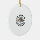 Autisme bewustzijn Schildpad Puzzel Vector Design_ Keramisch Ornament (Rechts)