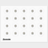Autisme bewustzijn Schildpad Puzzel Vector Design_ Ronde Sticker (Vel)