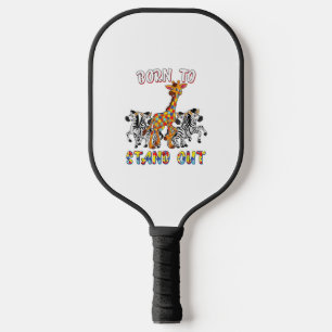 Autisme Bewustzijn Shirt Jongens Geboren om op te  Pickleball Paddle